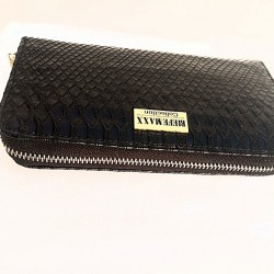 BM-WA2X Female Purse Black Fish Scale 