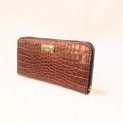 BM-WA2X Female Purse Brown Crocs 